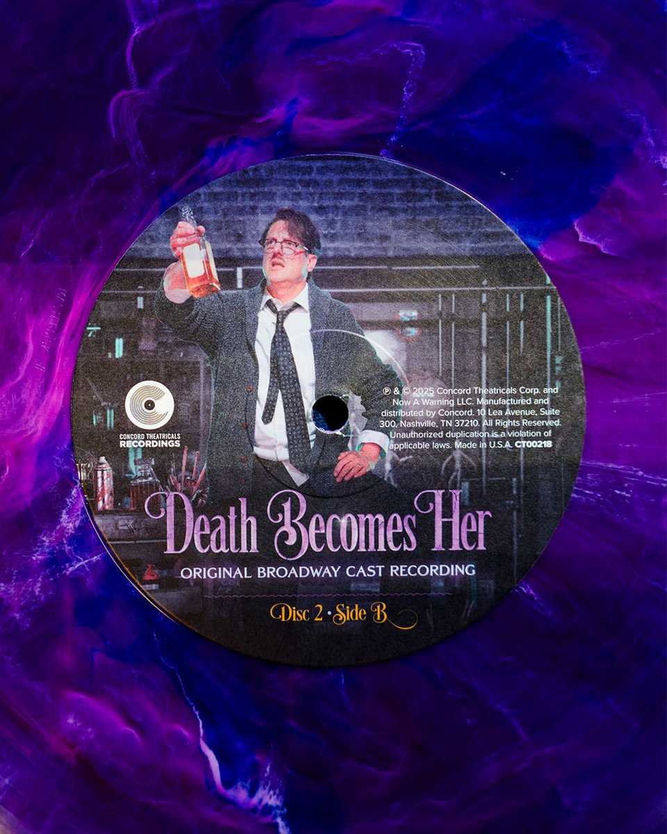 DeathBecomesBwy's tweet image. IT’S ALIIIVE! Death Becomes Her vinyl now available. #ConcordTheatricalsRecordings