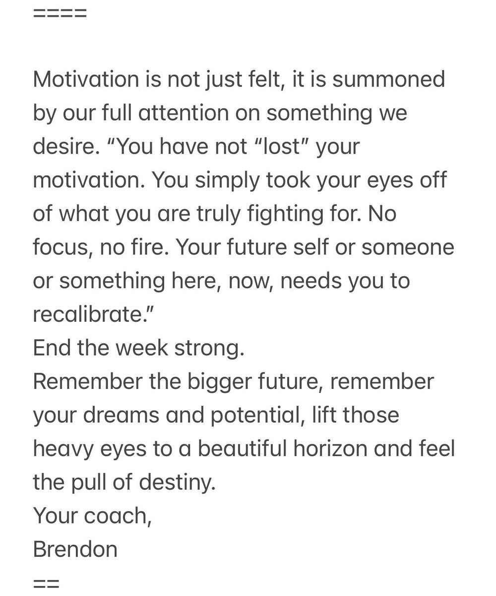 You haven’t “lost” your motivation