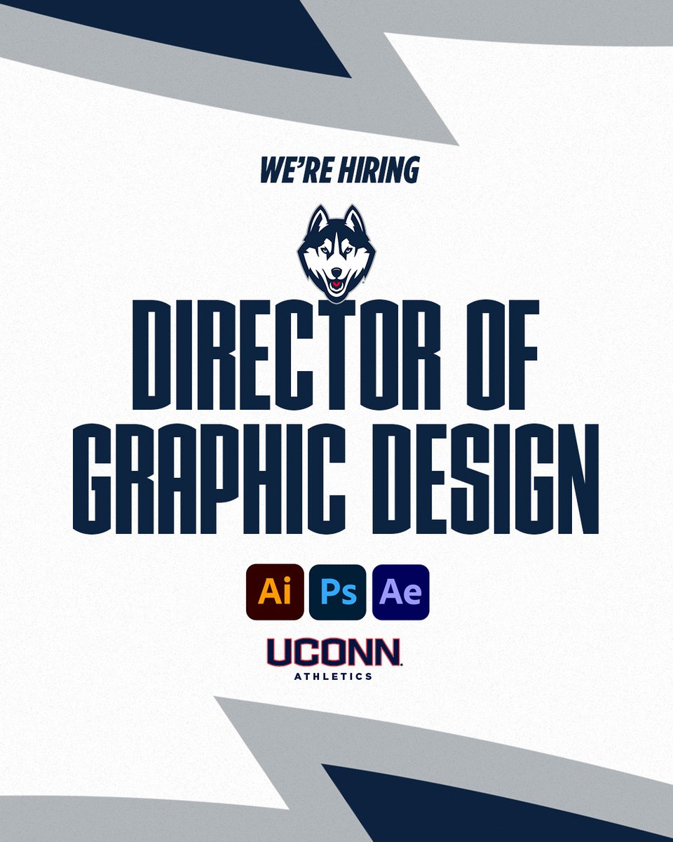 UConnHuskies's tweet image. We're looking for a Director of Graphic Design!
Apply today to join our team ⤵️
jobs.hr.uconn.edu/en-us/job/4991…
