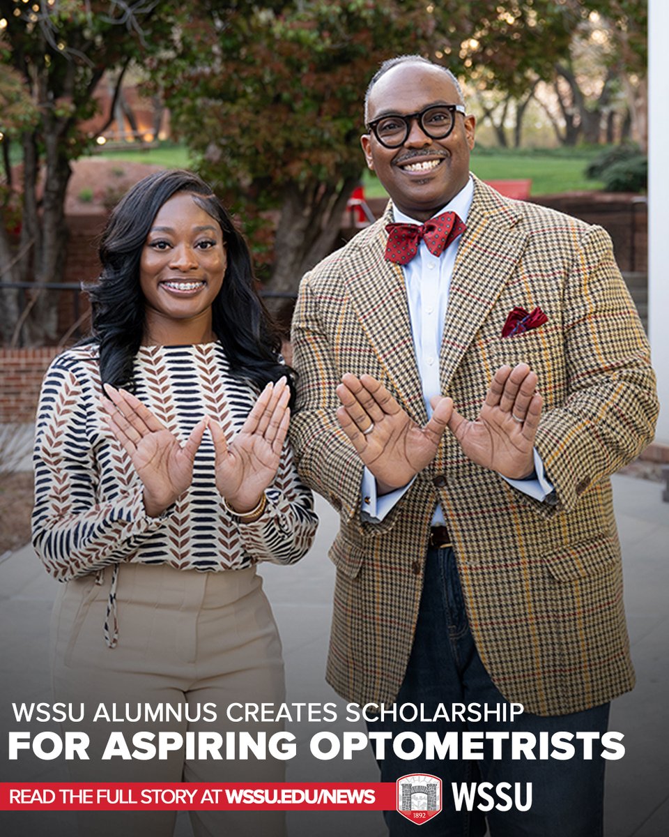 WSSURAMS's tweet image. “Had it not been for WSSU,” Russell reflected, “I wouldn’t have met my wife, been blessed with my family, or had the privilege of introducing this honorable profession to future generations with the Eye Bridge Scholarship.”
Full Story: bit.ly/464O8Wj