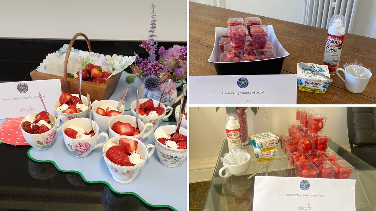 🎾🍓 Game, set... snack! As its Wimbledon finals weekend, we marked the occasion the tasty way — with strawberries and cream for our clients!

#Wimbledon #strawberriesandcream #summertradition