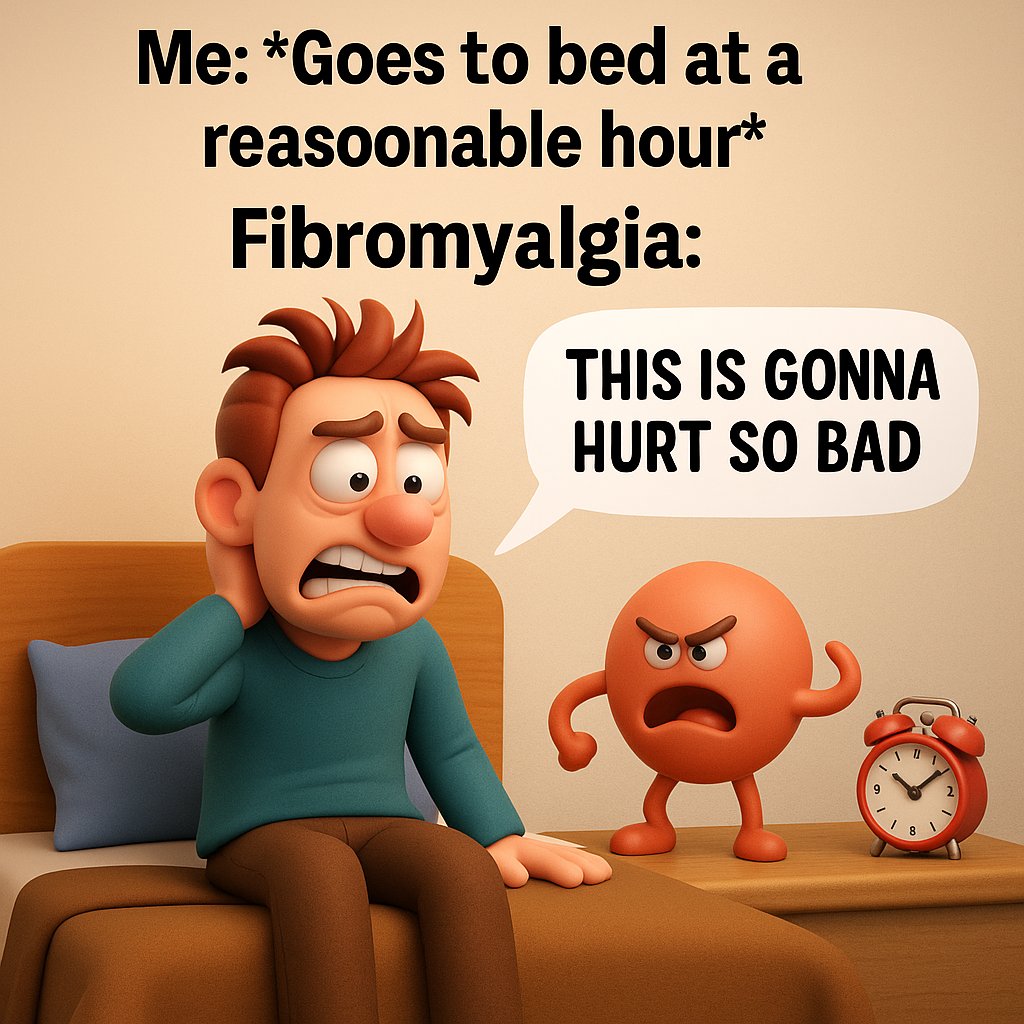 ItHurtscom's tweet image. Me: “I think I’m finally having a good day…”
Fibromyalgia: “Cute. Let me reset your entire nervous system.”Every victory feels like a prank. But hey — at least we laugh through the flare-ups.
🔗 Survive the chaos → ithurts.com/top-10-fibromy…

#FibromyalgiaRelief #ChronicPainHumor…