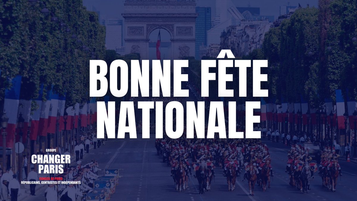 Changer Paris (@gpechangerparis) on Twitter photo 🇫🇷Bonne fête nationale à tous les Parisiens!
En ce #14juillet, nous rendons hommage aux hommes et femmes qui nous protègent et défendent la Liberté, l'Égalité, et la Fraternité qui fondent notre République.
Œuvrons pour que chaque jour Paris & la France en soient à la hauteur! 🇫🇷Bonne fête nationale à tous les Parisiens!
En ce #14juillet, nous rendons hommage aux hommes et femmes qui nous protègent et défendent la Liberté, l'Égalité, et la Fraternité qui fondent notre République.
Œuvrons pour que chaque jour Paris & la France en soient à la hauteur!