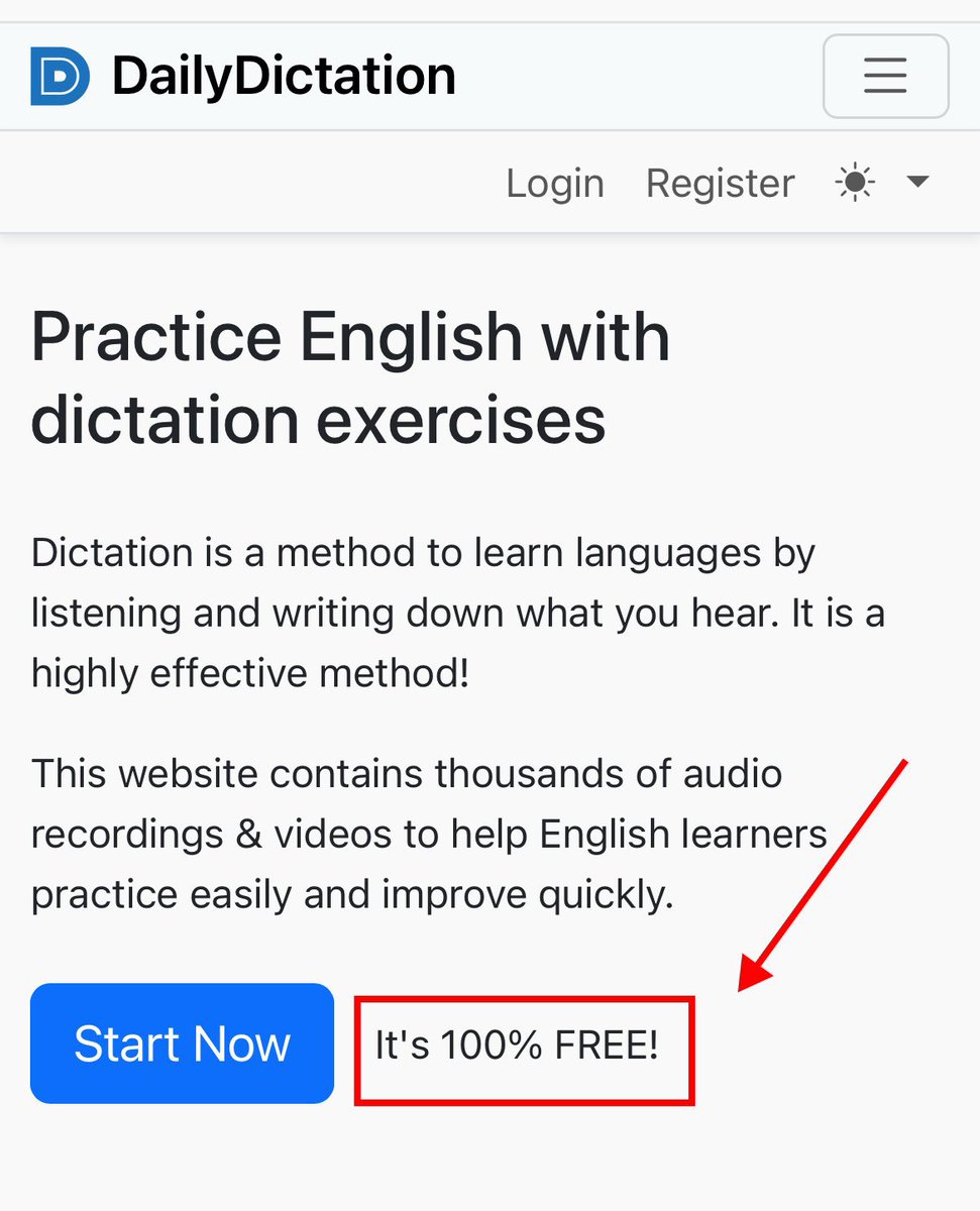 给大家分享一个免费练习雅思听力和口语的宝藏网站

这个网站叫DailyDictation，网站上有很多练习英语听力的素材，关键是全免费！