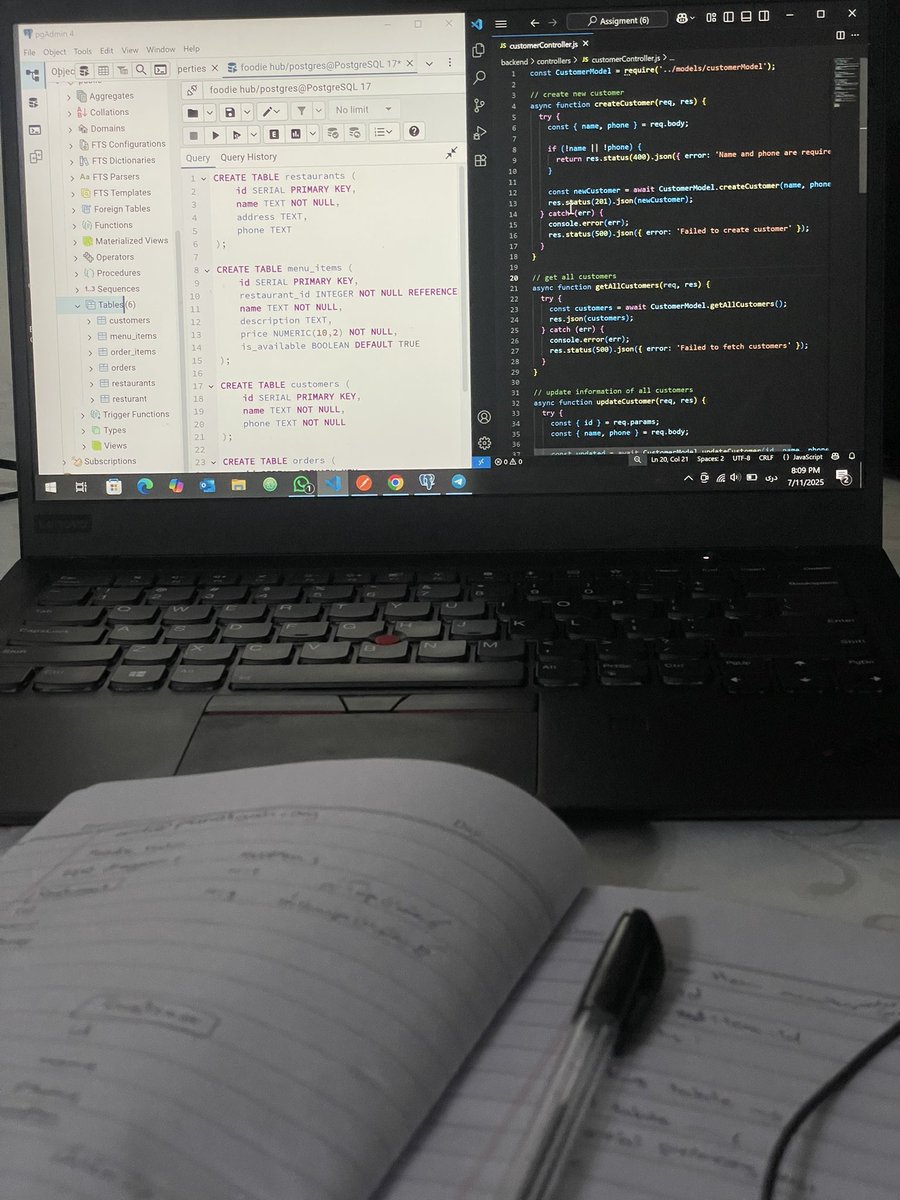 🌲Arezo Akrami (@arezoakrami) on Twitter photo Me on my first experience with SQL:
me: I just want to store some data🙂
SQL: Syntax error near your entire experience. 🤯
#AfghanGirlsCode #BackendClass
#SQL #NodeJS #DataBase
<a href="/E_Ehrari/">Ehsan Ehrari</a> <a href="/CodeToInspire/">Code to Inspire</a> Me on my first experience with SQL:
me: I just want to store some data🙂
SQL: Syntax error near your entire experience. 🤯
#AfghanGirlsCode #BackendClass
#SQL #NodeJS #DataBase
<a href="/E_Ehrari/">Ehsan Ehrari</a> <a href="/CodeToInspire/">Code to Inspire</a>