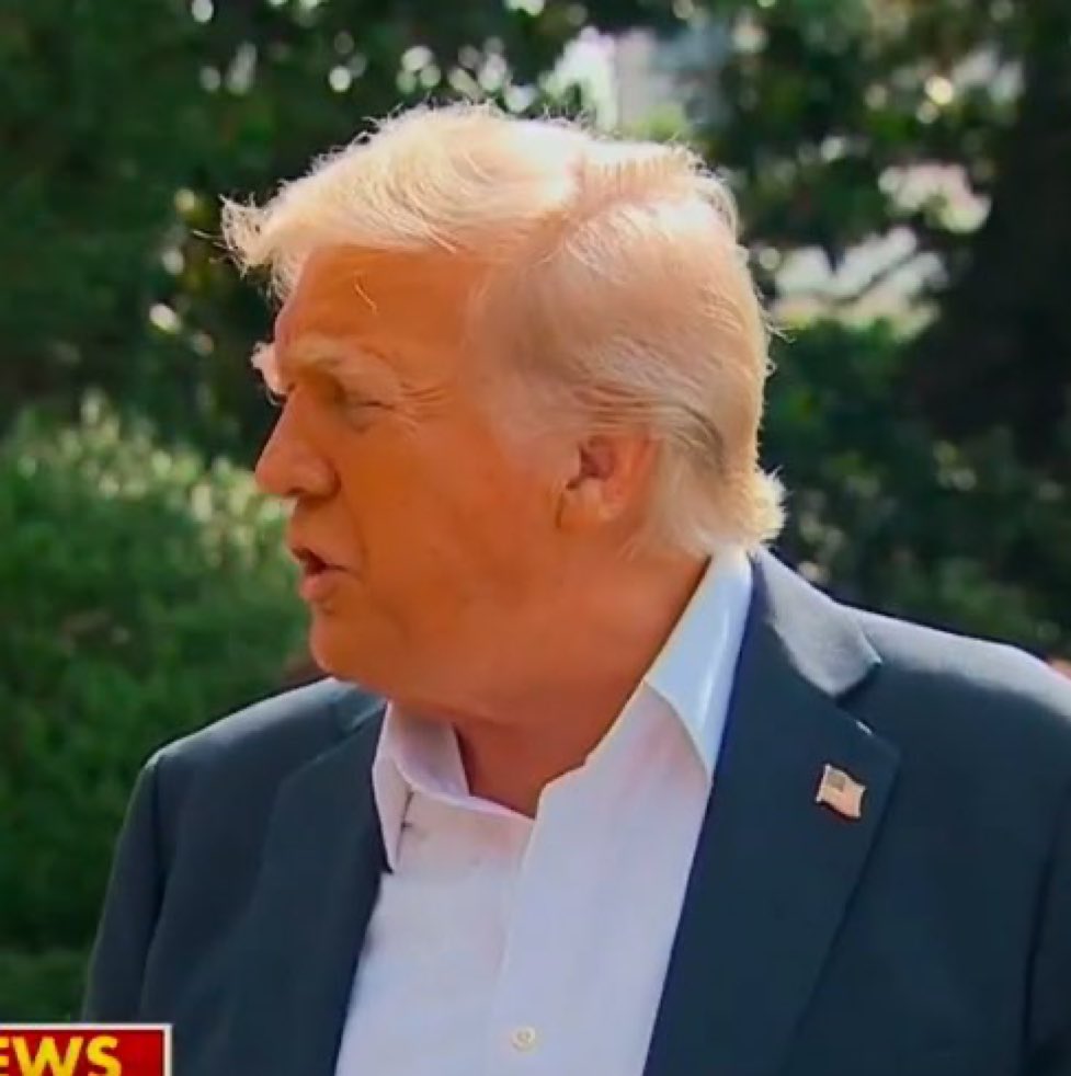 Does Trump’s face look like ORANGE?