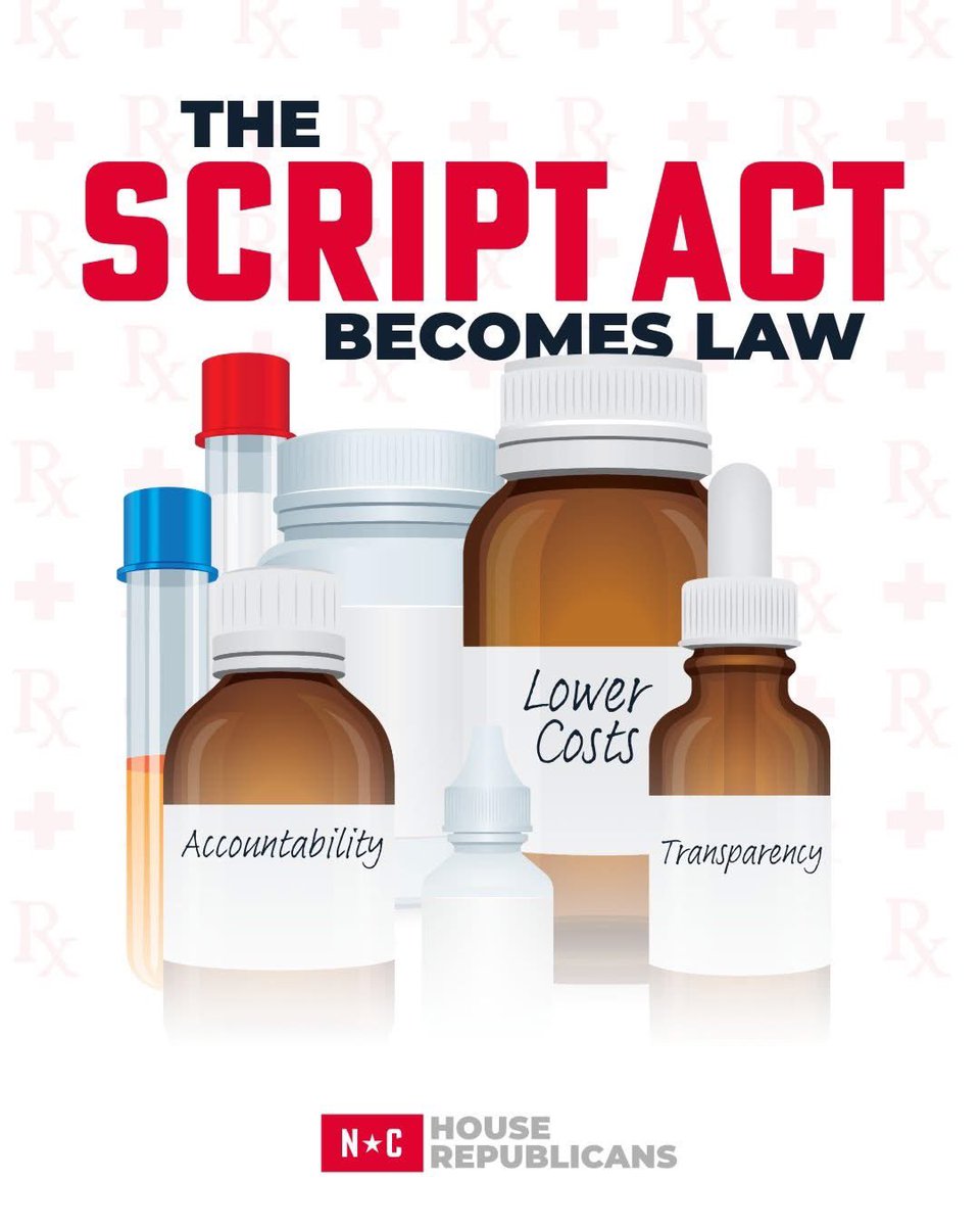 BIG WIN for North Carolinians! The NC House Republicans proudly supported the passage of the SCRIPT Act, a game-changer in our fight for the working class!  #ncpol