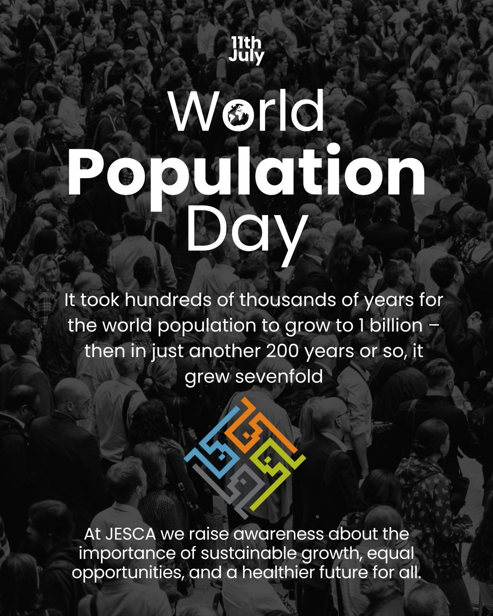 JescaSolutions's tweet photo. It’s #WorldPopulationDay. 🌍 8B+ people on Earth. Growth isn’t the challenge — exclusion is.

 🛠️ We help cities and governments design infrastructure that keeps pace with people.

#JESCASolutions #UrbanPlanning #SocialImpact #PopulationDay #DevelopmentThatDelivers https://t.co/3sHTW1r4a0