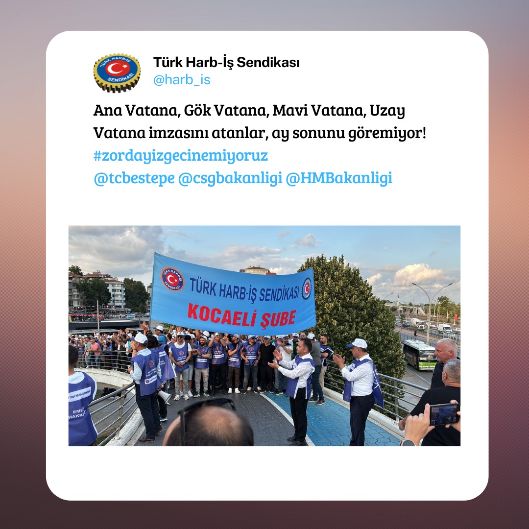 Türk Harb-İş Sendikası tweet media