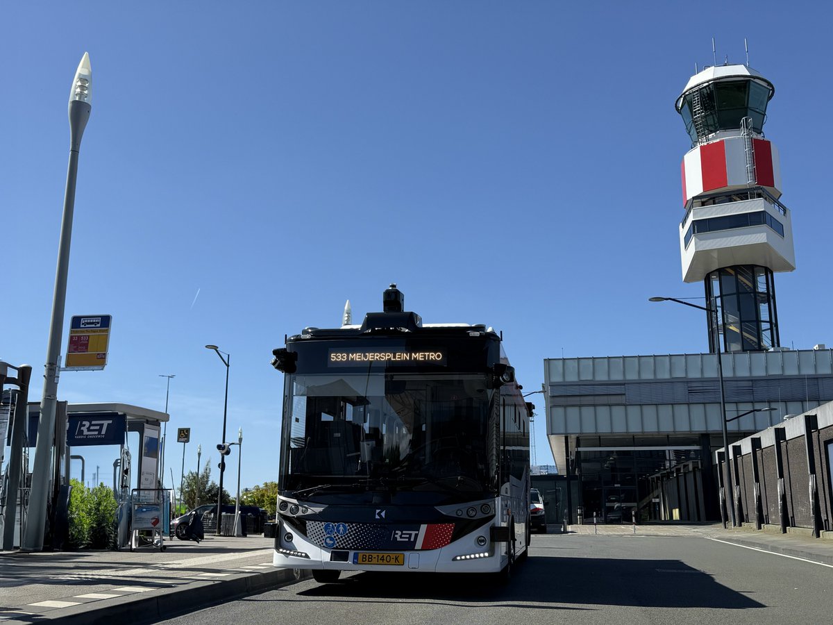 AdastecCorp's tweet photo. Another first for automated mobility in Europe!
 
We’re proud to announce the launch of Europe’s first RDW-approved full-size SAE Level-4 automated airport bus service, operated with the Karsan Autonomous e-ATAK automated by ADASTEC’s https://t.co/CV9NOraDkW platform.
 
Starting on August 1, passengers traveling to Rotterdam The Hague Airport will experience a new level of safe, accessible, and sustainable mobility between Meijersplein Metro Station and the airport terminal.
 
This milestone marks the first time SAE Level-4 automated buses are entering daily airport operations on open public roads in Europe. Each vehicle accommodates passengers with luggage, offers full wheelchair accessibility, and operates seamlessly in mixed traffic and dynamic airport environments.
 
This achievement is the result of close collaboration with our valued partners: Karsan Automotive, RDW, DAM Shuttles, RET, the Municipality of Rotterdam, Rotterdam The Hague Airport, and the Metropoolregio Rotterdam Den Haag (MRDH)
 
We are honored to set this benchmark and demonstrate once again that scalable, real-world automated transit is not a distant vision, it’s happening now.
 
🚀 If your airport or city is ready to lead the shift toward automated public transportation, we’re here to deliver proven solutions.

#AutonomousVehicles #PublicTransportation #AutomatedDriving #AutomatedBus #krsn