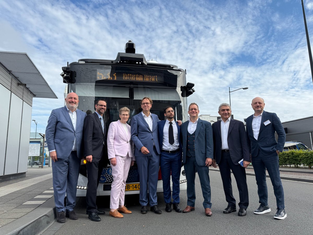 AdastecCorp's tweet photo. Another first for automated mobility in Europe!
 
We’re proud to announce the launch of Europe’s first RDW-approved full-size SAE Level-4 automated airport bus service, operated with the Karsan Autonomous e-ATAK automated by ADASTEC’s https://t.co/CV9NOraDkW platform.
 
Starting on August 1, passengers traveling to Rotterdam The Hague Airport will experience a new level of safe, accessible, and sustainable mobility between Meijersplein Metro Station and the airport terminal.
 
This milestone marks the first time SAE Level-4 automated buses are entering daily airport operations on open public roads in Europe. Each vehicle accommodates passengers with luggage, offers full wheelchair accessibility, and operates seamlessly in mixed traffic and dynamic airport environments.
 
This achievement is the result of close collaboration with our valued partners: Karsan Automotive, RDW, DAM Shuttles, RET, the Municipality of Rotterdam, Rotterdam The Hague Airport, and the Metropoolregio Rotterdam Den Haag (MRDH)
 
We are honored to set this benchmark and demonstrate once again that scalable, real-world automated transit is not a distant vision, it’s happening now.
 
🚀 If your airport or city is ready to lead the shift toward automated public transportation, we’re here to deliver proven solutions.

#AutonomousVehicles #PublicTransportation #AutomatedDriving #AutomatedBus #krsn