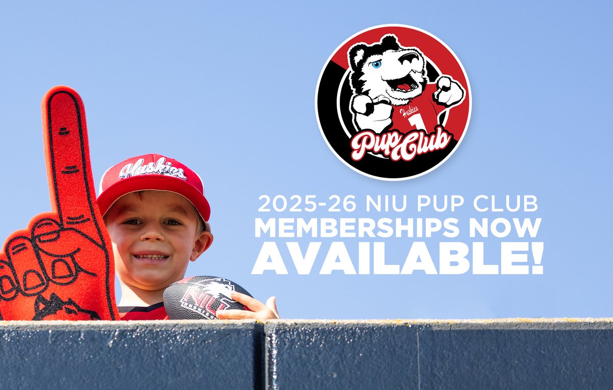 𝒲𝑜𝑜𝒻! 🤘

Barking for all young pups 12 years of age  &amp; under to join the pawsome NIU Pup Club! 

📖:niuhuskies.com/PupClubInforma…
🎟:niuhuskies.com/PupClubMembers…

#GoHuskies 
𝒱𝒾𝒸𝓉𝑜𝓇 𝐸. 𝐻𝓊𝓈𝓀𝒾𝑒 🦴🐾