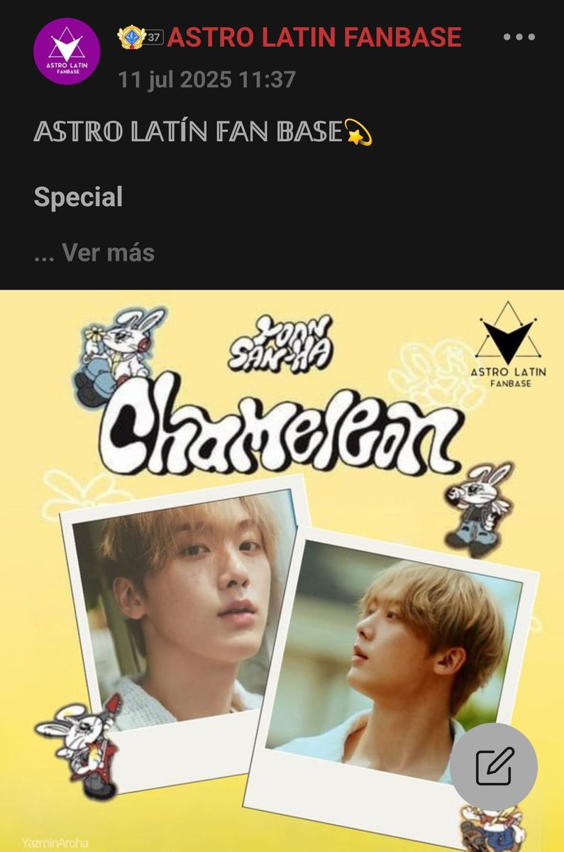astrolatinfanb's tweet photo. POST DEL DIA (7/12)
CHOEAEDOL  ❤️ 

🗳️ Vota tus ❤️ diarios en la publicación y se guardará el 10% para futuros eventos. 

🚨 GUARDA TUS ♥️ PERMANENTES PARA PRÓXIMOS EVENTOS ‼️ 

📌Link del post:
https://t.co/fIMm043Rsy

🍀 ALFB Team Choeaedol
#ASTRO  #아스트로  @offclASTRO 💫 https://t.co/2NN1ZtiHyu