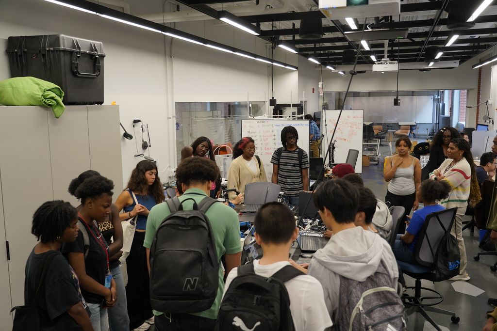 TTIC_Connect's tweet image. Thank you to the Blackstone Bicycle Works Camp and Youth Internship Program students for visiting TTIC yesterday to learn more about #robotics and our lab! We had a blast hosting you guys!
