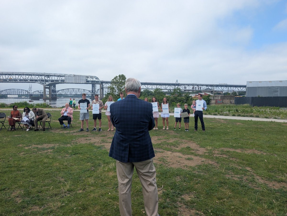 So happy to attend the opening of Robert A Borski Jr Park. This has been decades in the making and something that I worked on when I worked for Council.