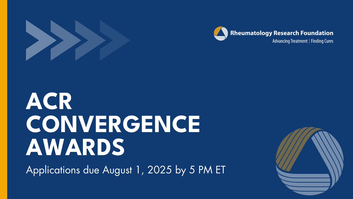 The ACR Convergence Awards recognize scholarship among aspiring rheumatology professionals and provides an opportunity for students, residents and fellows to receive firsthand-experience at ACR Convergence 2025.  During ACR Convergence, recipients are also invited to the Choose