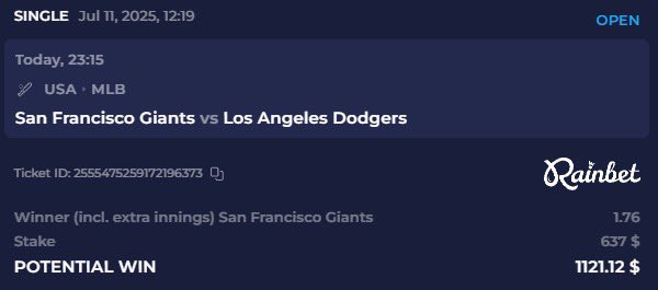 giants taking this easily ✌🏽