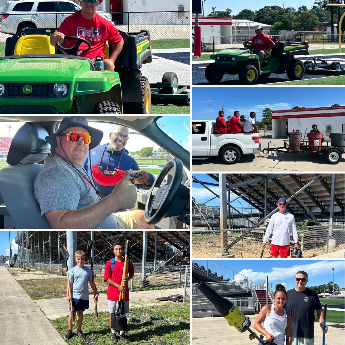 FWB_Athletics's tweet image. At Steve Riggs Stadium today, it was a team effort! We thank our parents, coaches and teams. We are also grateful to Mr. Steve Riggs and his grandsons for participating and getting dirty with us!! #GRIT