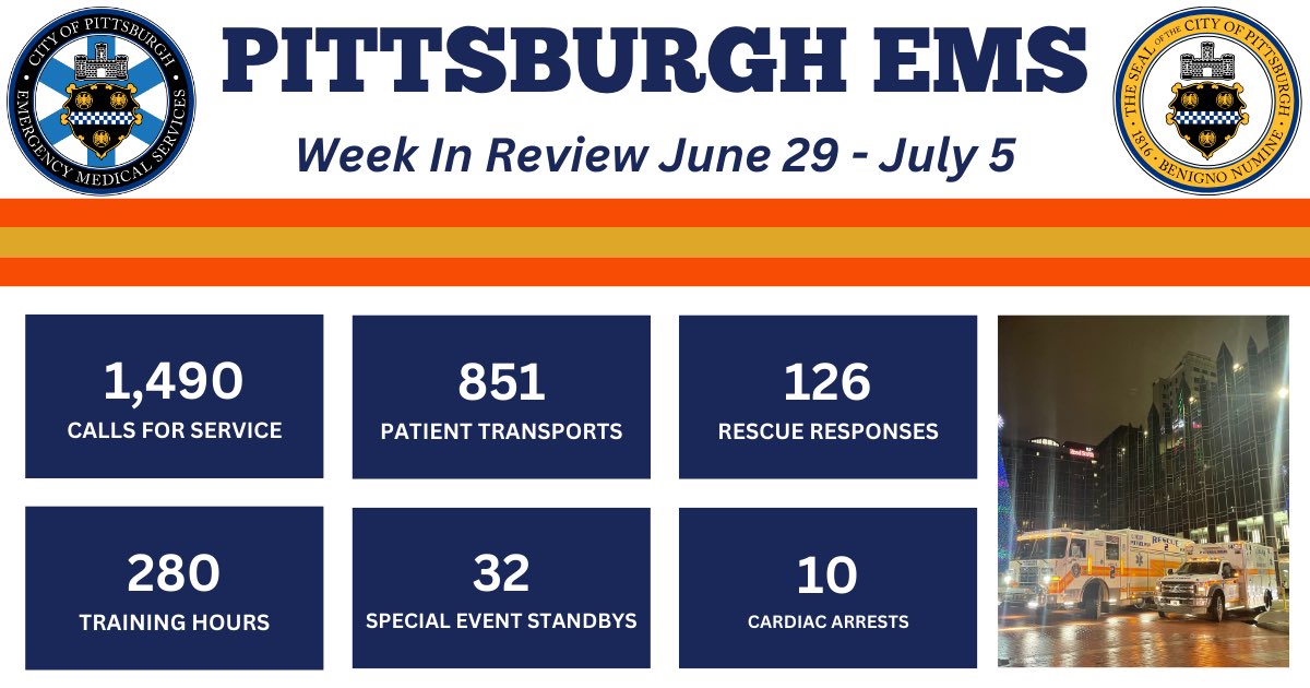 PghEMS's tweet image. Check out the Pittsburgh EMS Week-in-Review from June 29 - July 5!