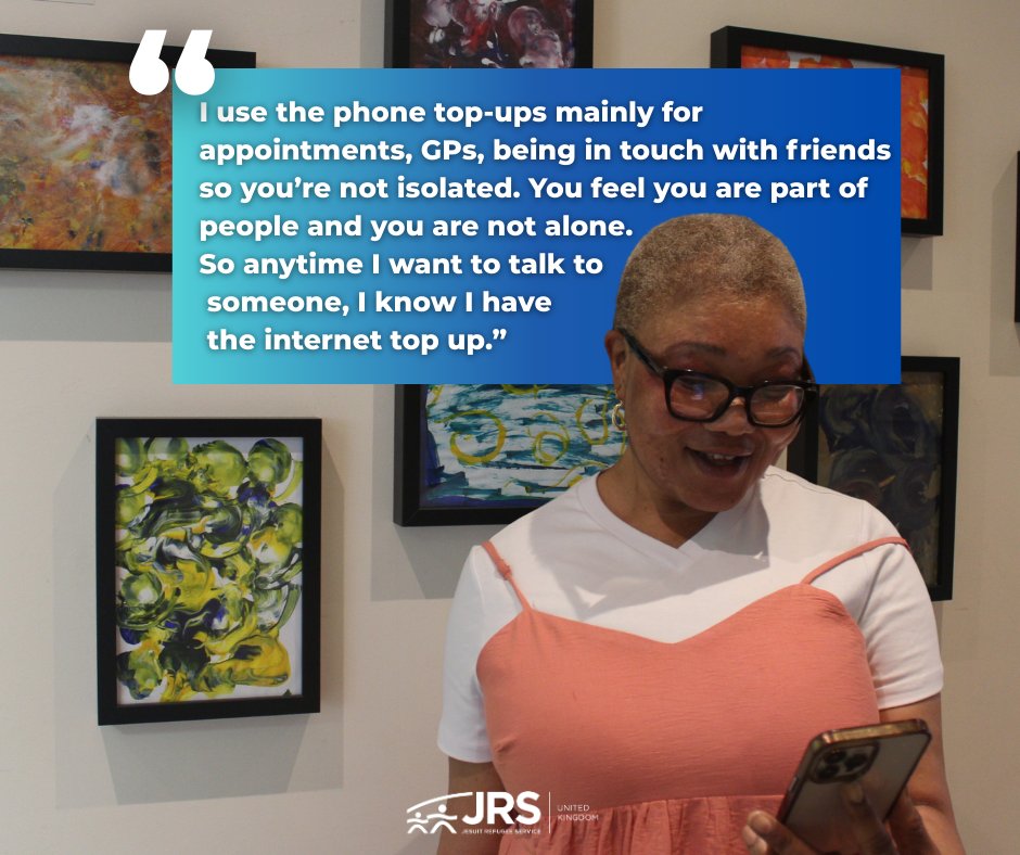 JRSUK's tweet image. For refugee friends, a phone top-up is more than credit—it’s connection, safety, and dignity. It means reaching a GP, a solicitor, or a loved one. It means not feeling alone.
Help us keep friends connected: jrsuk.net/donate 📱💙