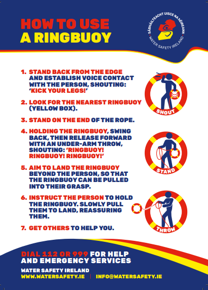 WaterSafetyIE's tweet image. If you think someone is in trouble in the water: 🌊
Stay on land 🏖️ and ask someone to 📞 call 999 or 112 for the coastguard while you are helping.
📣 Shout to reassure and guide them to safety.
🤲 Reach out with a long object,
🛟 Throw a ringbuoy or anything that floats.
Act…