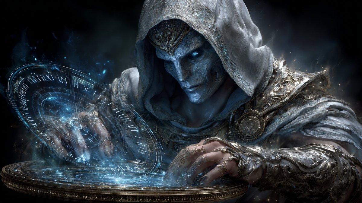 Synth_Cyborg's tweet image. He reads galaxies like grimoires—rewriting fate with fingers of light.
If you could ask him one question about your future… what would it be?

#RuneSeer #CelestialCipher #AIArt