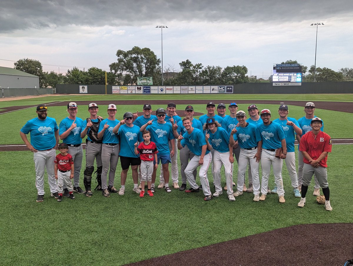 Coslor's tweet image. These boys had a lot of fun representing Broken Bow Baseball in the East/West Mid Nebraska League All Star Game in Kearney tonight and ended the night with the W.  Such a great experience getting to play with so many great kids from all over the state!