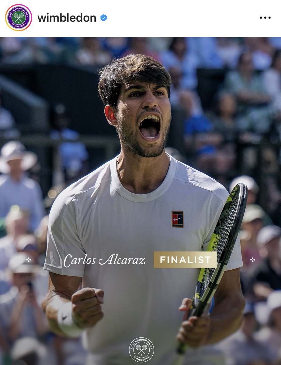 Le dices a spiderman que tiene un buen swing y te metes en la tercera final consecutiva en <a href="/Wimbledon/">Wimbledon</a> 

<a href="/carlosalcaraz/">Carlos Alcaraz</a> 

This is #Murcia 😎