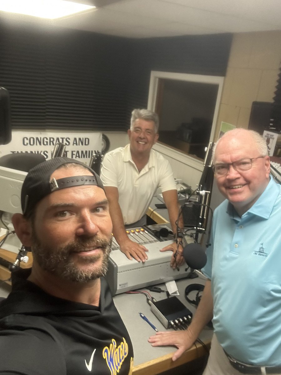 Will Kollmeyer (@will_kollmeyer) on Twitter photo Had a big time hanging in the <a href="/ServproofTupelo/">SERVPRO of Tupelo and Amory/Aberdeen & West Point</a> Studio w/the birthday boy/<a href="/BarstoolGruden/">Jon Gruden</a>’s newest best friend, <a href="/TupFB/">Tupelo High Football</a> HC <a href="/ThardiN1235/">Ty Hardin</a> & <a href="/choradioshow/">Craig Horton</a> for <a href="/MSSPORTSTODAY/">Mississippi Sports Today</a> on <a href="/tupelosupertalk/">Supertalk Tupelo 101.9 FM</a>. Also quite a treat having former <a href="/atptour/">ATP Tour</a> standout Dave Randall joining us remotely. Had a big time hanging in the <a href="/ServproofTupelo/">SERVPRO of Tupelo and Amory/Aberdeen & West Point</a> Studio w/the birthday boy/<a href="/BarstoolGruden/">Jon Gruden</a>’s newest best friend, <a href="/TupFB/">Tupelo High Football</a> HC <a href="/ThardiN1235/">Ty Hardin</a> & <a href="/choradioshow/">Craig Horton</a> for <a href="/MSSPORTSTODAY/">Mississippi Sports Today</a> on <a href="/tupelosupertalk/">Supertalk Tupelo 101.9 FM</a>. Also quite a treat having former <a href="/atptour/">ATP Tour</a> standout Dave Randall joining us remotely.