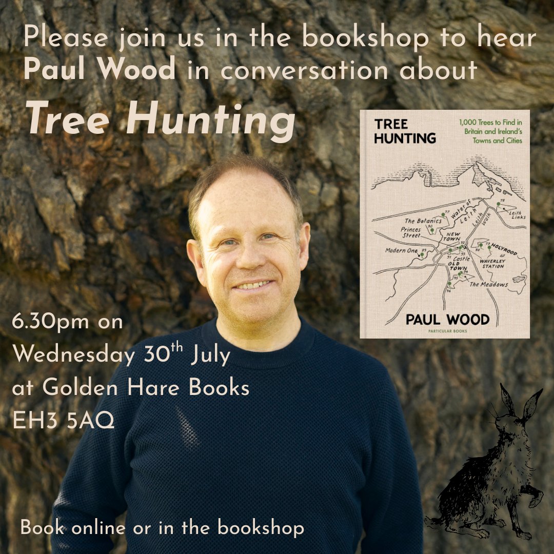 We're looking forward to our next event with Paul Wood, author of Tree Hunting. Join us Wednesday 30th July for a wonderful evening celebrating trees, right here at the bookshop! 🌳goldenharebooks.com/products/tree-… <a href="/PenguinUKBooks/">Penguin Books UK</a>