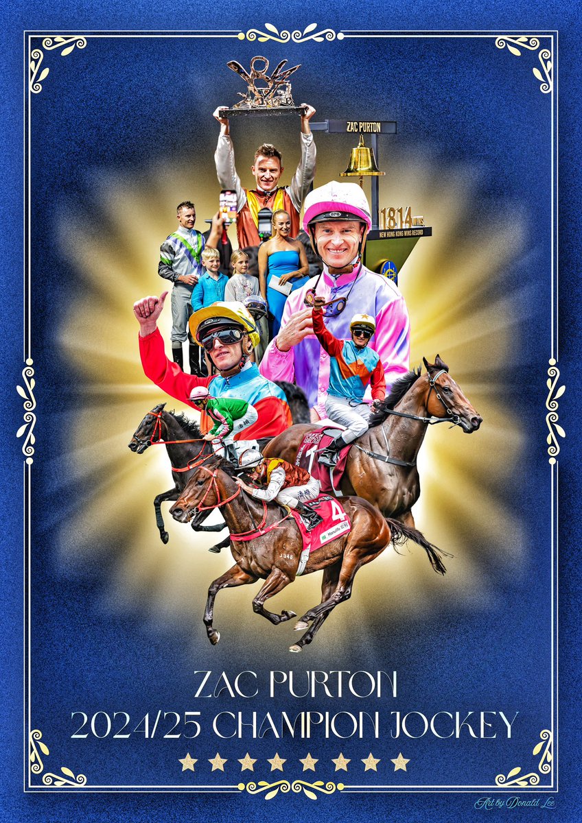 8th 🇭🇰 Champion Jockey Title

2024/25 🇭🇰 Champion Jockey <a href="/zpurton/">Zac Purton</a> 

#HKracing