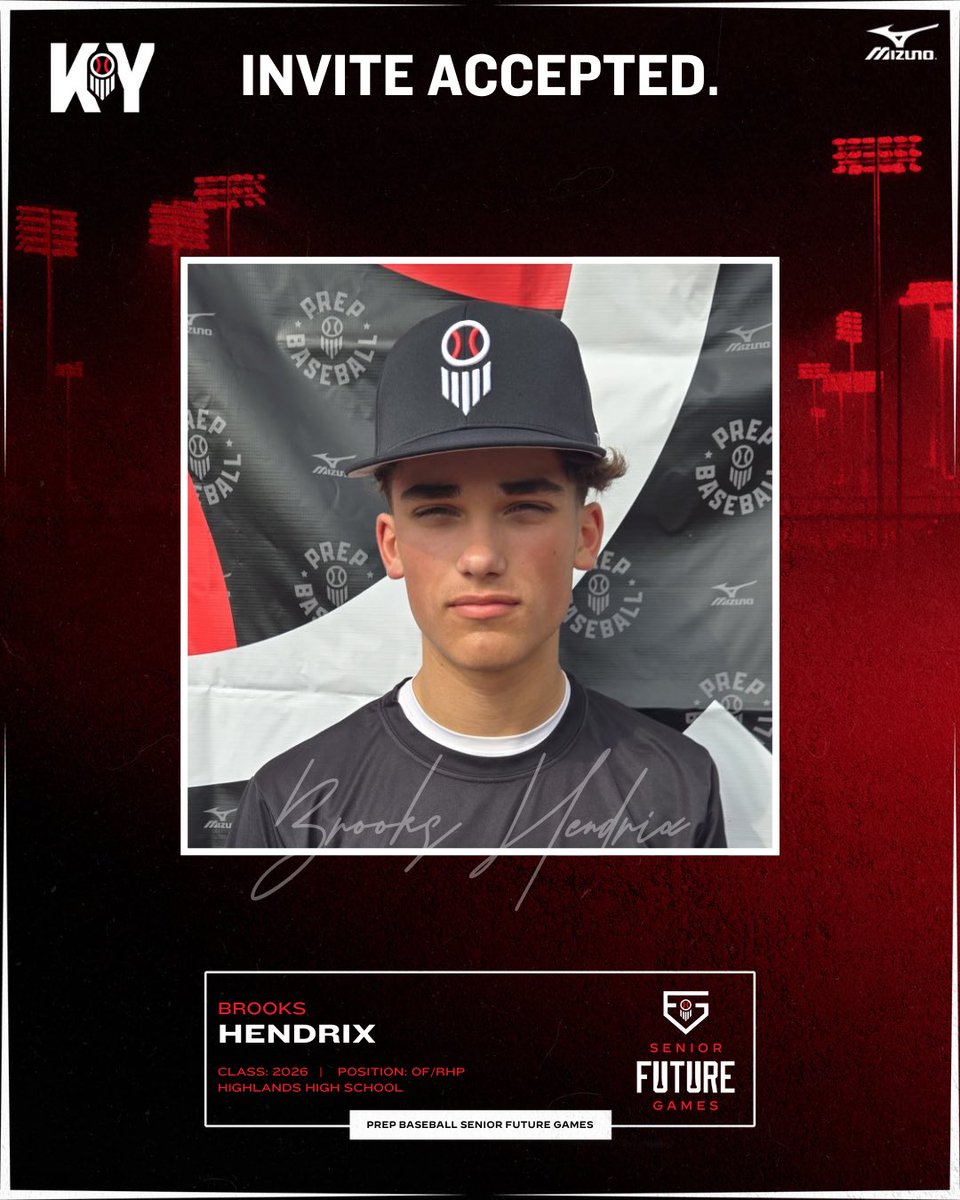 🚨 SENIOR FUTURE GAMES - INVITE ACCEPTED 🚨

Welcome '26 Brooks Hendrix (<a href="/BirdsBaseball/">BirdsBaseball</a>) to #TeamMidwest for the 2025 Prep Baseball Senior Future Games! 🙌

👤 >> loom.ly/mkoCRdA || <a href="/BrooksHendrix19/">Brooks Hendrix</a> 

#PBSFG25 || <a href="/prepbaseball/">Prep Baseball</a>