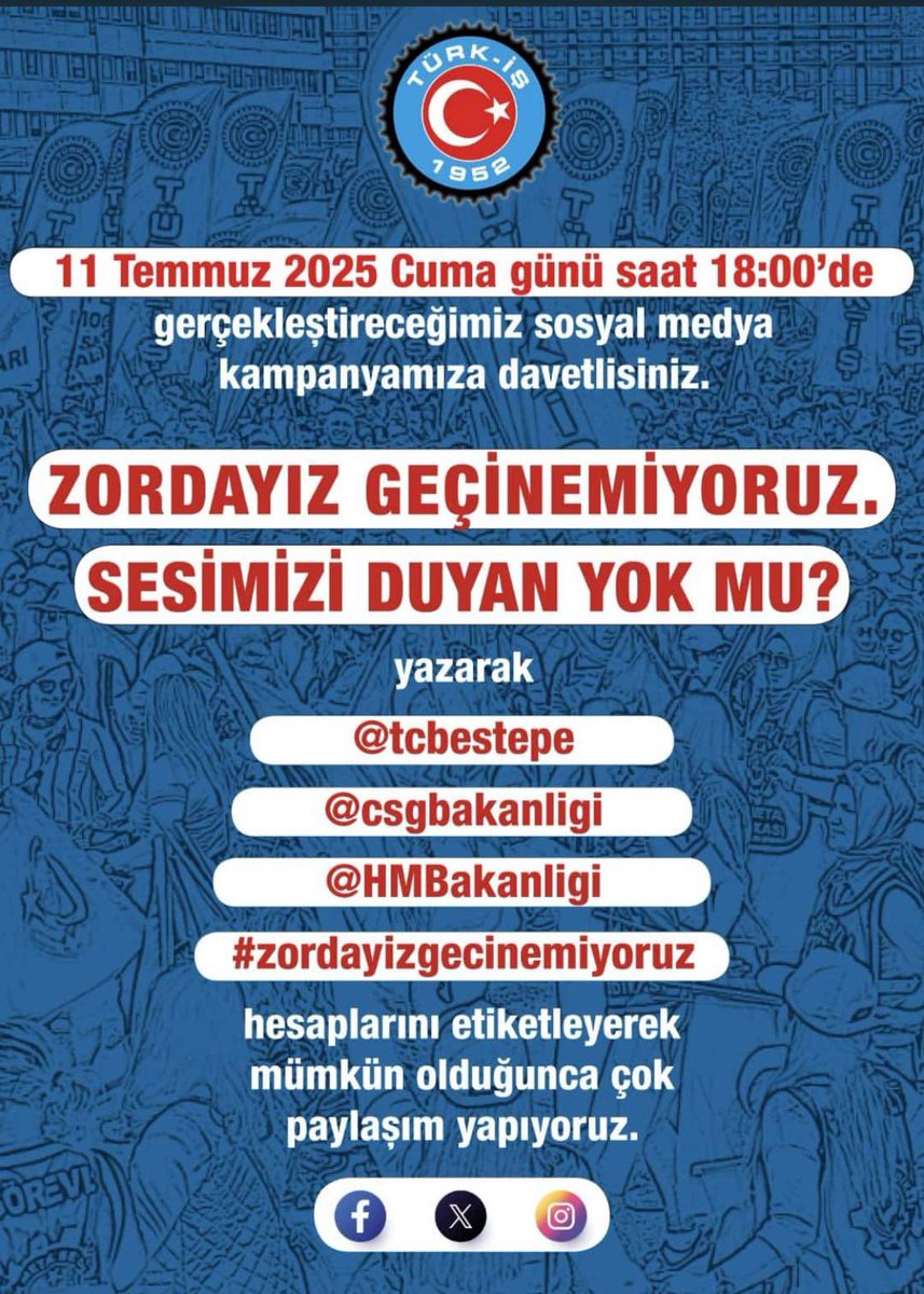 #işçimüjdebekliyor

#ZordayizGeçinemiyoruz #KamuiscileriZam|stiyor #KamulsçisiMagdur #kamuiscisizamistiyor isçi HAKKINI iSTiYOR. <a href="/csgbakanligi/">T.C. Çalışma ve Sosyal Güvenlik Bakanlığı</a> <a href="/tcbestepe/">T.C. Cumhurbaşkanlığı</a> <a href="/iletisim/">T.C. İletişim Başkanlığı</a>
<a href="/HMBakanligi/">T.C. Hazine ve Maliye Bakanlığı</a>