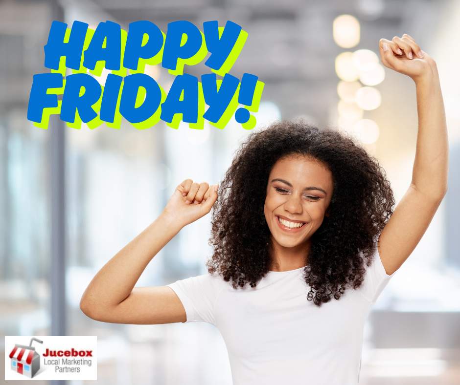 JuceboxMarketin's tweet photo. It's Friday! Would you say it's a special day? Or just another day of the week? #Friday #DaysOfTheWeek #HappyFriday https://t.co/TvHolgzdSn