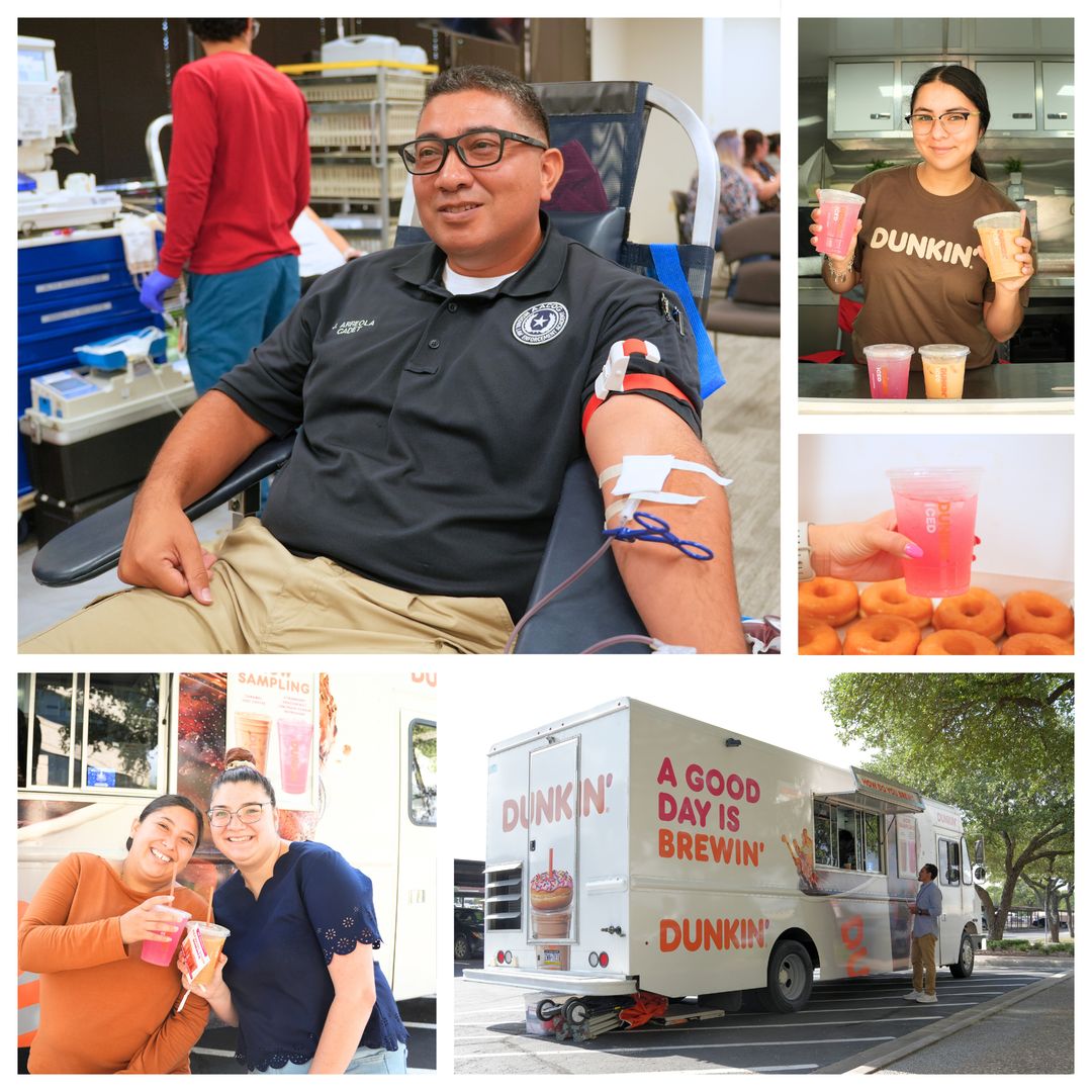 Thank you for your ongoing support! In partnership with the South Texas Blood &amp; Tissue Center, AACOG is hosting an Emergency Blood Drive today to help meet the increased demand for blood in our service area. For a limited time, Dunkin’ Donuts is offering complimentary drinks and