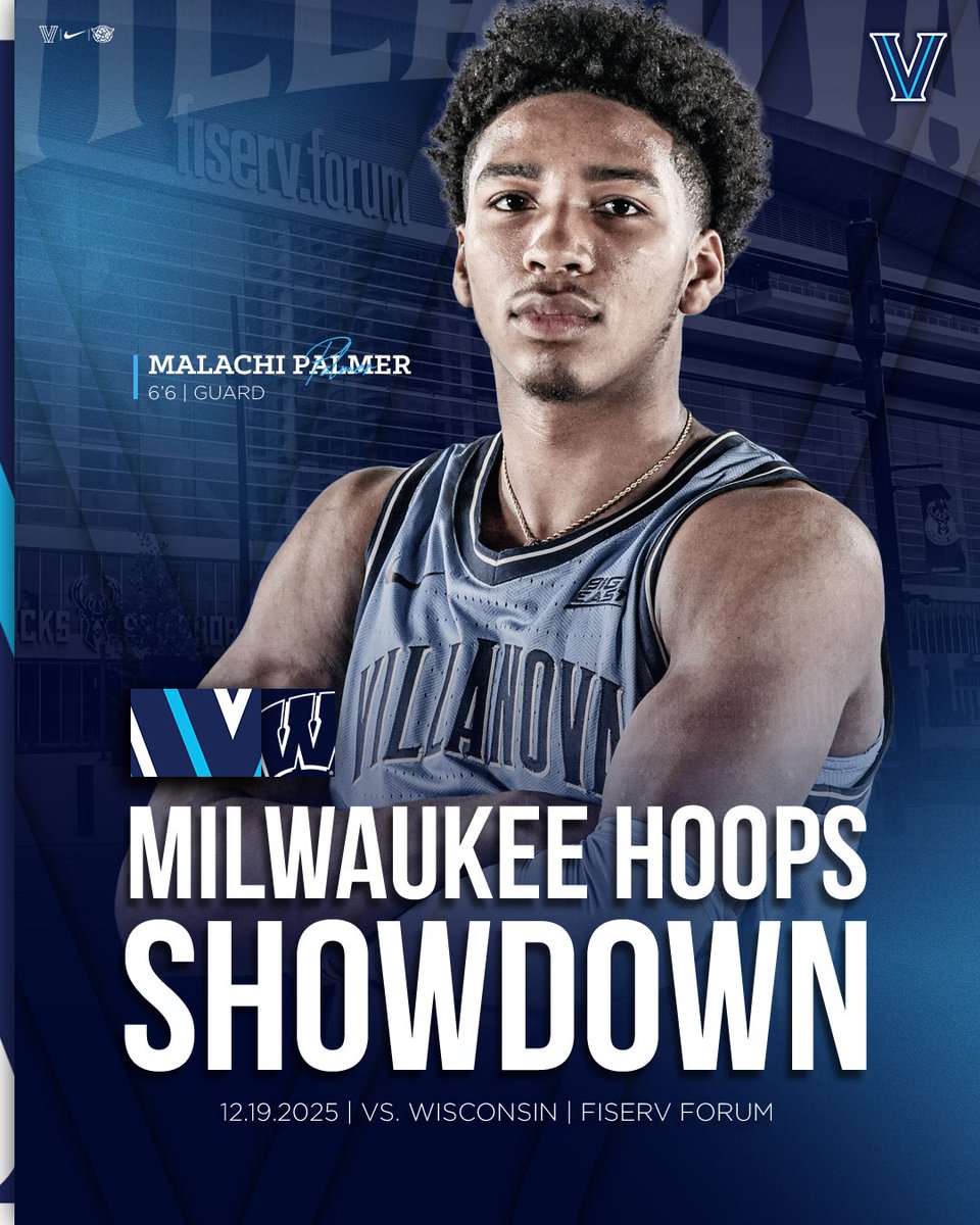 NovaMBB's tweet image. The Milwaukee Hoops Showdown is set❗️
The ‘Cats take on @BadgerMBB at @FiservForum on Friday, Dec. 19✌️
🔗: bit.ly/3IlamJB