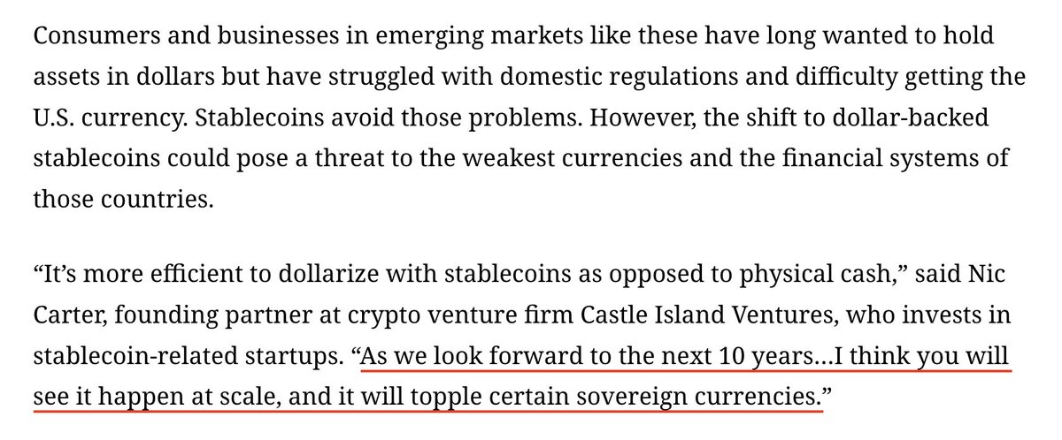 "cryptodollarization" &lt;- familiarize yourself with this term