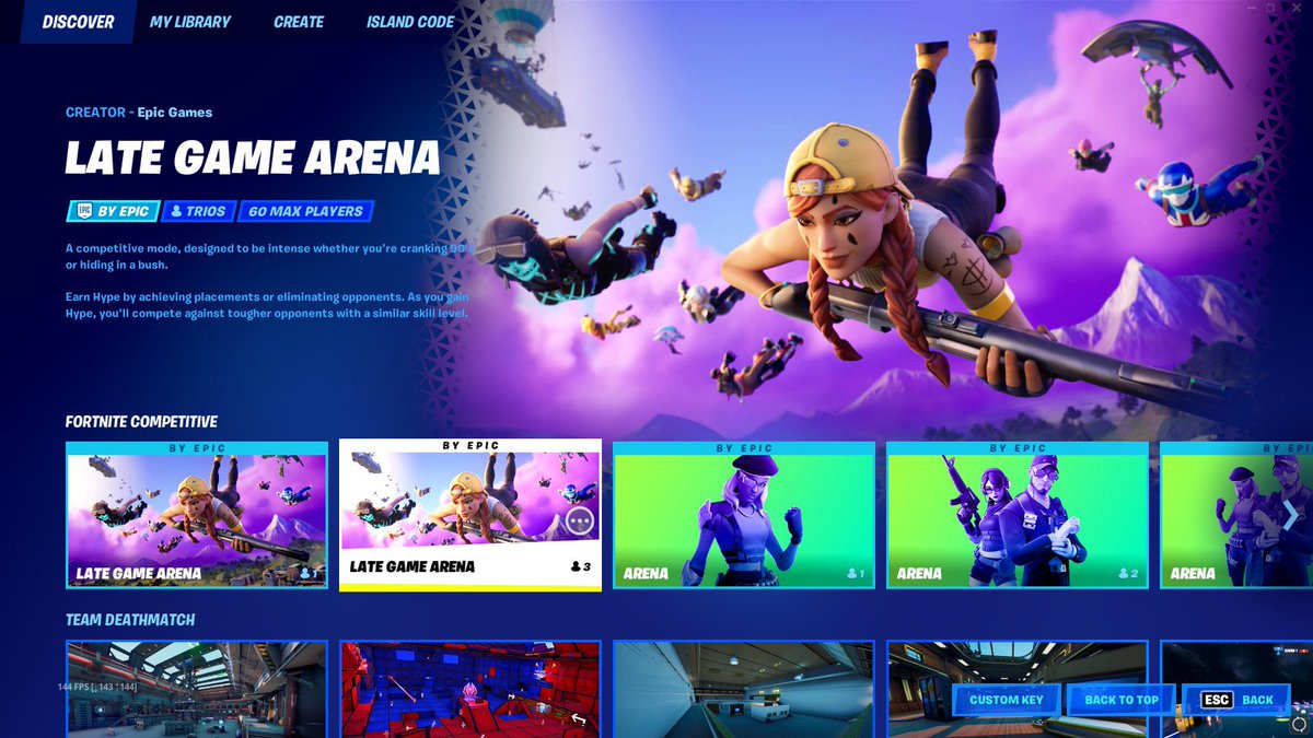I still dont understand why Fortnite removed Arena &amp; Late Game arena 💔