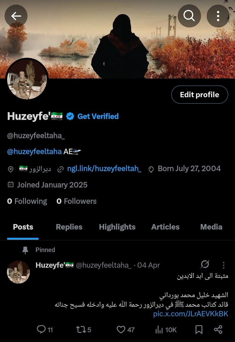 Huzeyfeeltaha0's tweet image. بعد ما الاكراد العىىىىرصات طيرولي حسابي هذاك اقلهم
خروها والي يطلع بايدكم عملوه ب
حذيفة بحساب جديد راح يدعس عليهم