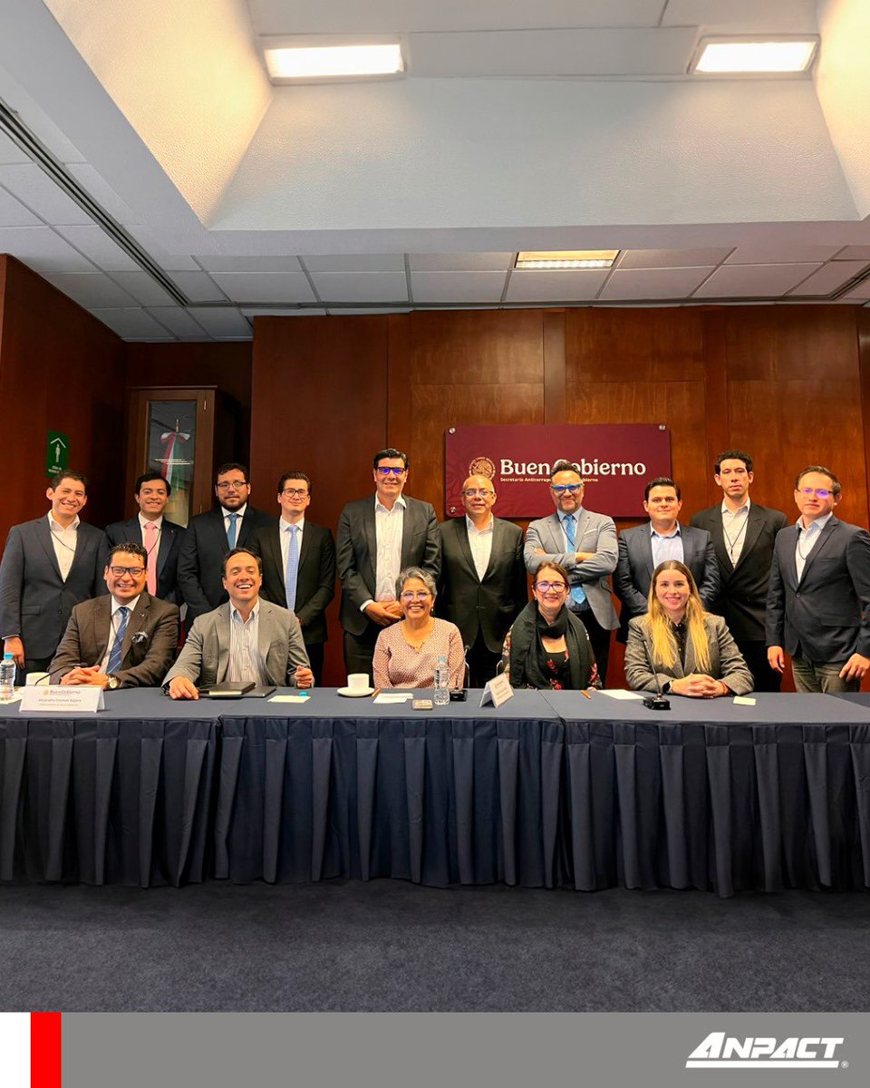ANPACT, A.C. (@anpact) on Twitter photo Agradecemos a la secretaria Raquel Buenrostro, de la #SAyBG, por reunirse con la directiva de ANPACT y nuestros consejeros de la #IndustriaAutomotriz de vehículos pesados.
Seguiremos colaborando por un sector más competitivo.
<a href="/RogelioArzate_/">Rogelio Arzate</a> <a href="/alexosorioc/">Alex Osorio</a> <a href="/Virginia_Olalde/">Virginia Olalde López-Gavito</a> Agradecemos a la secretaria Raquel Buenrostro, de la #SAyBG, por reunirse con la directiva de ANPACT y nuestros consejeros de la #IndustriaAutomotriz de vehículos pesados.
Seguiremos colaborando por un sector más competitivo.
<a href="/RogelioArzate_/">Rogelio Arzate</a> <a href="/alexosorioc/">Alex Osorio</a> <a href="/Virginia_Olalde/">Virginia Olalde López-Gavito</a>