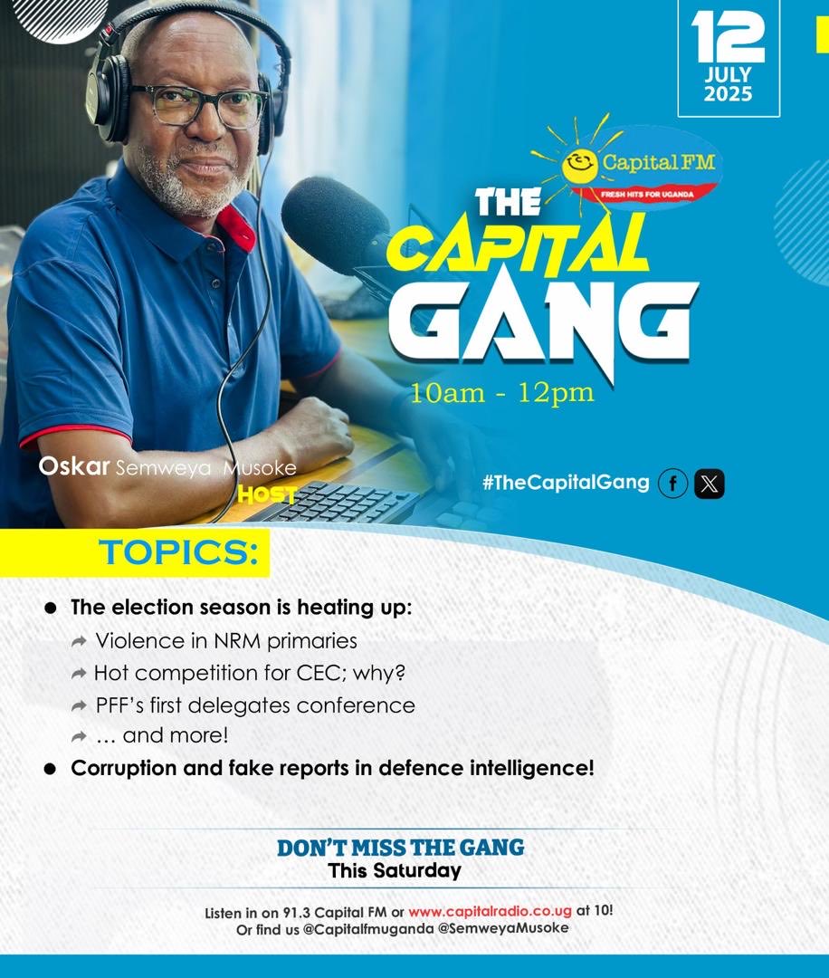 SemweyaMusoke's tweet image. #TheCapitalGang @CapitalFMUganda @OfwonoOpondo @OsmanPatricia @abdulkatuntu @Malcolmmpamizo @Kwezi_Tabaro @emmanuel_dombo @tonykentkyazze @Jadwong