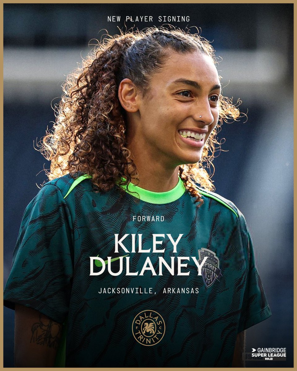 dallastrinityfc's tweet image. NEW PLAYER SIGNING ✍️
Say hello to our newest addition, Kiley Dulaney.