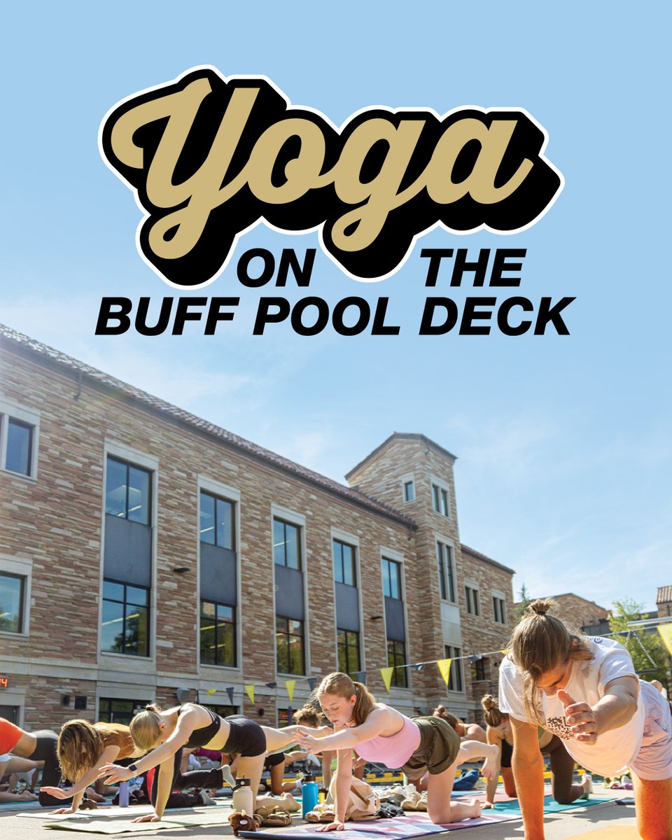 CUHealthyBuffs's tweet image. 🧘 Experience dynamic yoga flow and end with cooling meditative sounds of water! 

🪪 No experience necessary. Buff OneCard required: bit.ly/4eIja8r