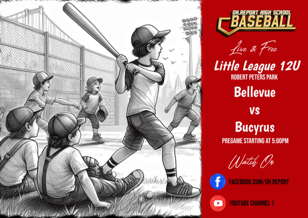 oh_report's tweet image. ⚾ IT’S GAME TIME! ⚾
We’re coming to you LIVE from Robert Peters Park for an exciting 12U Little League showdown — and it all starts at 5PM! 🕔🔥
Tune in to catch every pitch, play, and big moment as the future stars of the diamond put on a show!
📍 Robert Peters Park
📺…