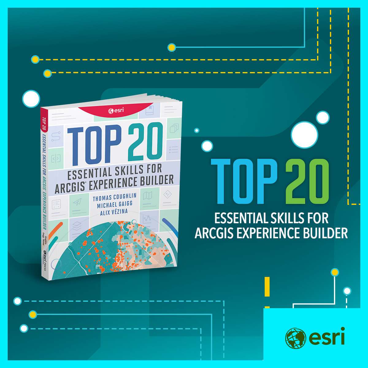 Esri's tweet image. Want to learn ArcGIS Experience Builder from Esri experts? No prior experience needed. 😎
"Top 20 Essential Skills for ArcGIS Experience Builder" guides readers step-by-step through the process of creating visually stunning, highly functional apps. ow.ly/bZCo50WjobU