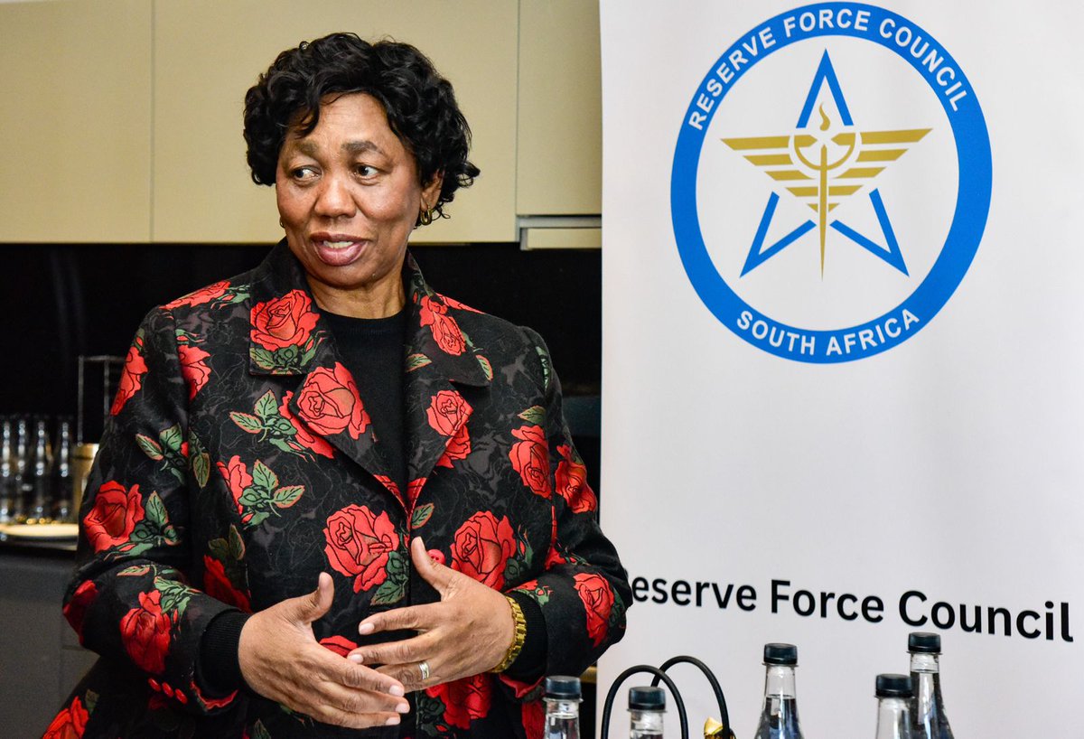 Minister of Defence and Military Veterans 🇿🇦 (@defence_za) on Twitter photo Today marked a historic engagement with the newly constituted Reserve Force Council, led by Chairperson Maj Gen (Ret) Yekelo. Together, we tackled key priorities shaping the future of the Reserve Force—transformation, readiness, training, & inclusive representation <a href="/SANDF_ZA/">SA National Defence Force 🇿🇦</a> Today marked a historic engagement with the newly constituted Reserve Force Council, led by Chairperson Maj Gen (Ret) Yekelo. Together, we tackled key priorities shaping the future of the Reserve Force—transformation, readiness, training, & inclusive representation <a href="/SANDF_ZA/">SA National Defence Force 🇿🇦</a>