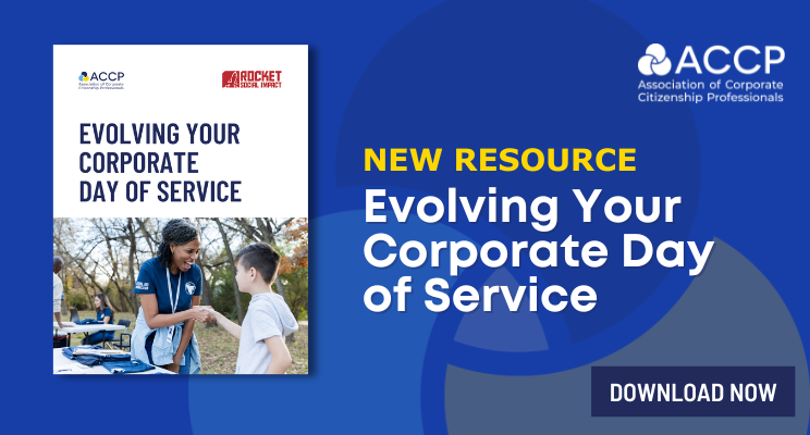 accprof's tweet photo. A Day of Service should be more than a checkbox—it’s a chance to drive culture, inclusion &amp; purpose. ACCP’s new toolkit helps you evolve your strategy with real-world examples &amp; actionable insights. Download now: https://t.co/1qeqcAaLjS

#CSR #EmployeeEngagement #SocialImpact https://t.co/WcFuufrxne