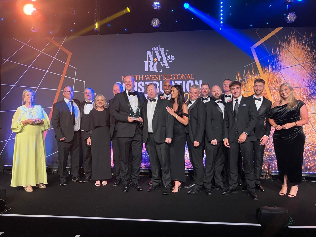 TilburyNorth's tweet photo. Congratulations to all the @TilburyNorth North West team for winning 4 #nwrca25 last night recognising our @Warringtonfire project and our people and culture. #Awards #Construction https://t.co/Uxxv4paSJh