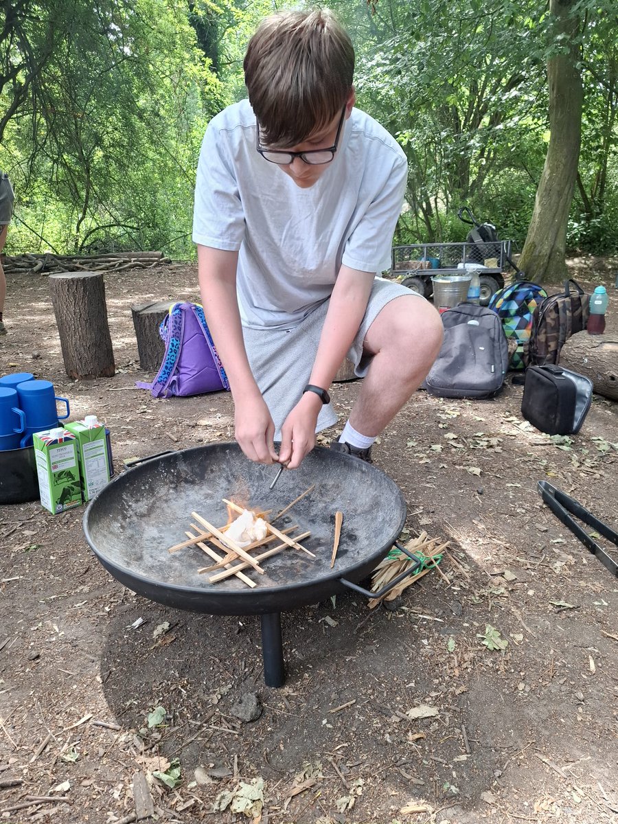 Huge thanks to Rhylee from Maltings Academy for an amazing 2 weeks of work experience 🙌 

He supported pond dipping, bug hunting, den building, fire lighting and more. 

He even helped with hot chocolate for the last group. Great work, Rhylee! 🌟 

#WildernessUK