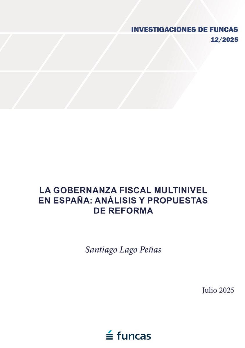 <a href="/FUNCASES/">Funcas</a> ha publicado hoy un documento en el que analizo la gobernanza fiscal multinivel en España (la “cogobernanza”). En acceso abierto en: funcas.es/wp-content/upl…